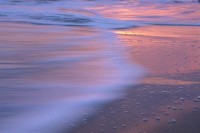 Beach Reflection, Sunset, Santa Cruz, California